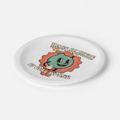 Hang daar in, het wordt nog grappiger Cartoon bom Papieren Bordje (Gekanteld)