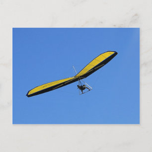 Hang glider in de lucht briefkaart