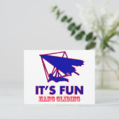 hang gliding Design Briefkaart (Staand voorkant)