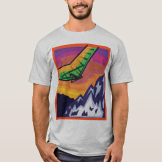 Hang glijder over de bergen t-shirt
