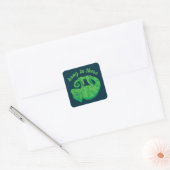 Hang in daar Magische Chameleon Vierkante Sticker (Envelop)