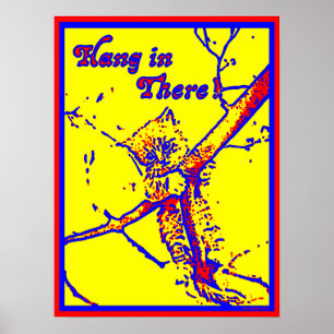 Hang in het Poster van het Kat