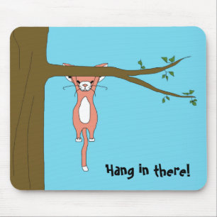 Hang in Mousepad met Marshmallow de Kat Muismat