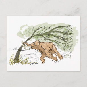 Hang in There Mammoth Carte postale