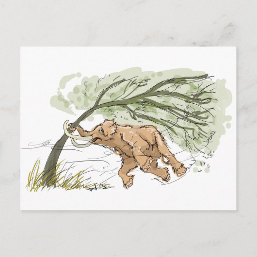 Hang in There Mammoth Carte postale (Devant)