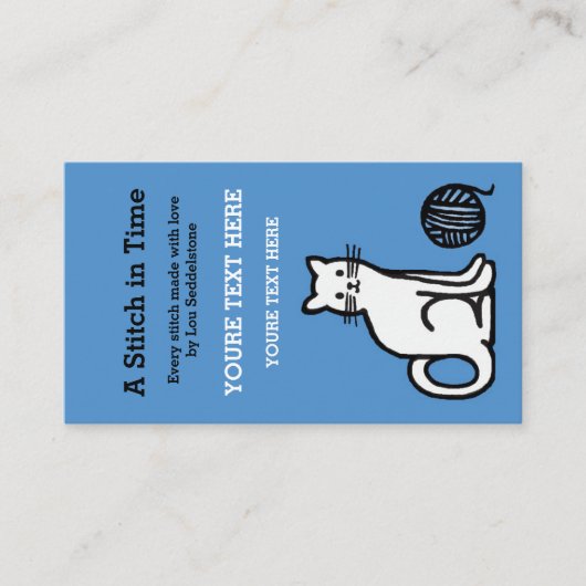 Hang Label / Garens / Haak / Knit Cat (Voorkant)