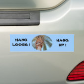 HANG LOOSE - HANG UP! -Bumpersticker Bumpersticker (Op auto)