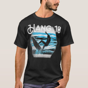 Hang los — losse, grote golven surfer-inktstempel t-shirt