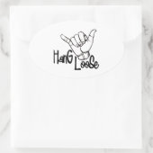 Hang los ovale sticker (Tas)