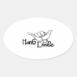 Hang los ovale sticker