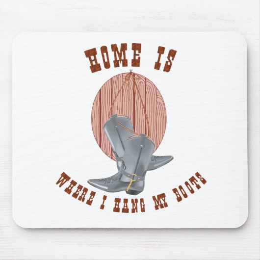 Hang mijn laarzen muismat (Voorkant)