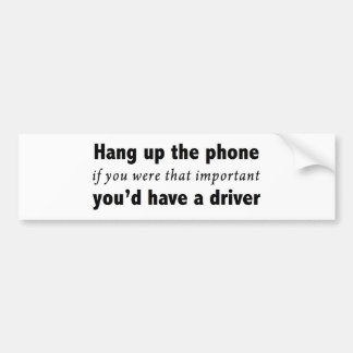 Hang omhoog de telefoon bumpersticker