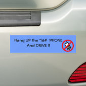 Hang omhoog de Telefoon Bumpersticker (Op auto)