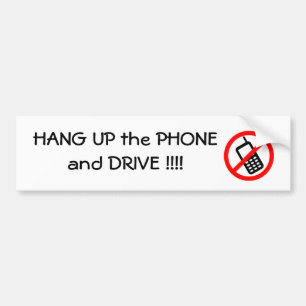 Hang omhoog de TELEFOON en de Bumpersticker van de