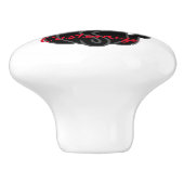 Hang op Black Cat Thunder_Cove  Keramische Knop (Zijkant)