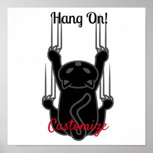 Hang op Black Cat Thunder_Cove Poster