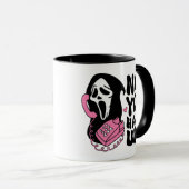 "Hang op" Ghostface Horror Fan Gift Mok (Voorkant rechts)