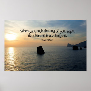 Hang op Inspirerend Poster afdrukken