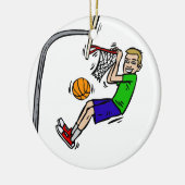 Hang uit de rand van de dunk keramisch ornament (Links)