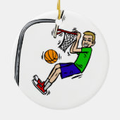 Hang uit de rand van de dunk keramisch ornament (Achterkant)