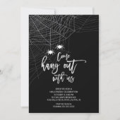 Hang uit met ons Spider Halloween Party Kaart (Voorkant)
