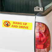 HANG-UP- EN SCHIJF-bumpersticker Bumpersticker (Op Truck)
