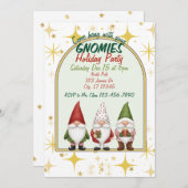 Hang with your Gnomies Holiday Party Invitation (Devant / Derrière)