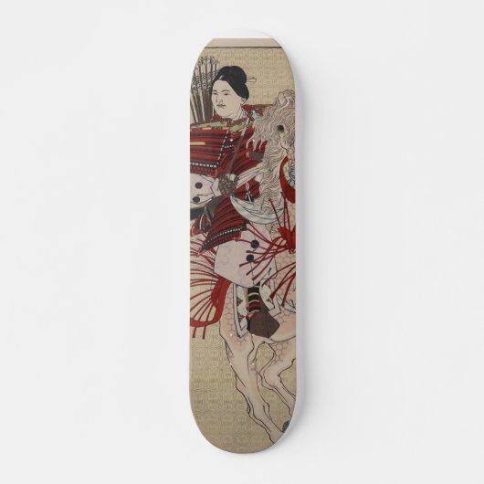 Hangakujo, Vrouw Samurai circa 1885 Skateboard (Voorkant)