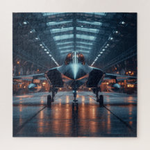 Hangar Jet at Dusk – Luchtvaartpuzzel