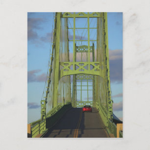 Hangbrug naar Little Deer Isle Briefkaart