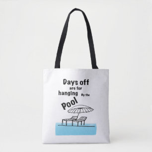 Hangen bij het zwembad draagtas