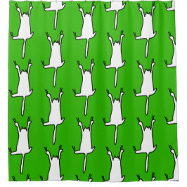 Hangen Cat Doodles Douchegordijn