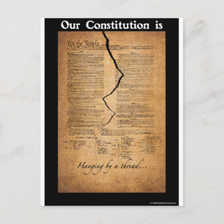 Hangen door een Draad Briefkaart