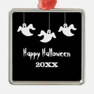 Hangen Ghosts Halloween Ornament, zwart Metalen Ornament