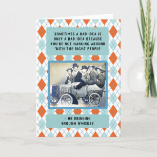 Hangen met de juiste mensen verjaardag kaart