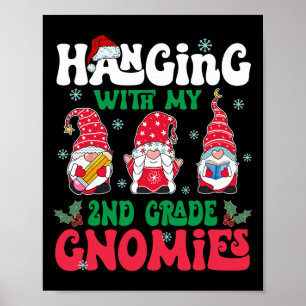 Hangen met mijn dwerg uit de 2e klas Kerstmis Grap Poster