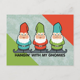 Hangen met mijn Gnomies Homies Briefkaart