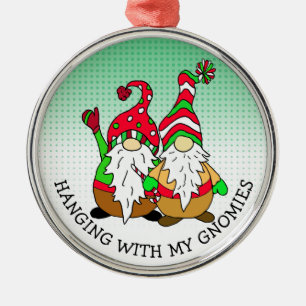 Hangen met mijn Gnomies Kerstmis Metalen Ornament
