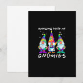 Hangen met mijn kaboutervriendjes Hippie Kabouters Kaart (Voorkant / Achterkant)