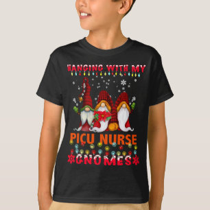 Hangen met mijn Kindergarten Gnomes Kerstmis T-shirt