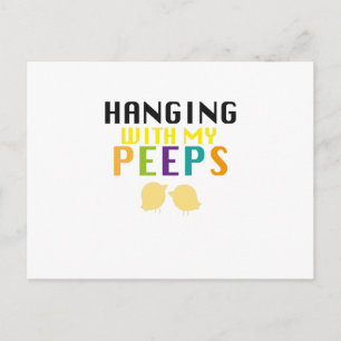Hangen met mijn piepjes Grappig Pasen Feestdagenkaart