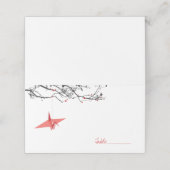 Hangen Red Origami Paper Cranes Asian Wedding (Buitenkant ongevouwen)