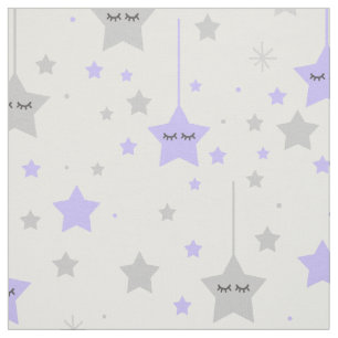 Hangen Slapy Eyes Stars Paars Grey Stof