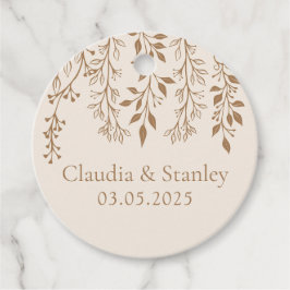 Hangende bloemen loof warm romantisch boho aards bedankjes labels