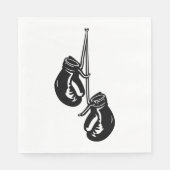  hangende bokshandschoenen Retro Fighter Servet (Voorkant)