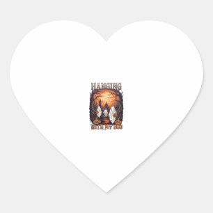 Hangende Boo Halloween Geesten Pompoenen Volle Maa Hart Sticker