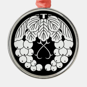 hangende druif metalen ornament