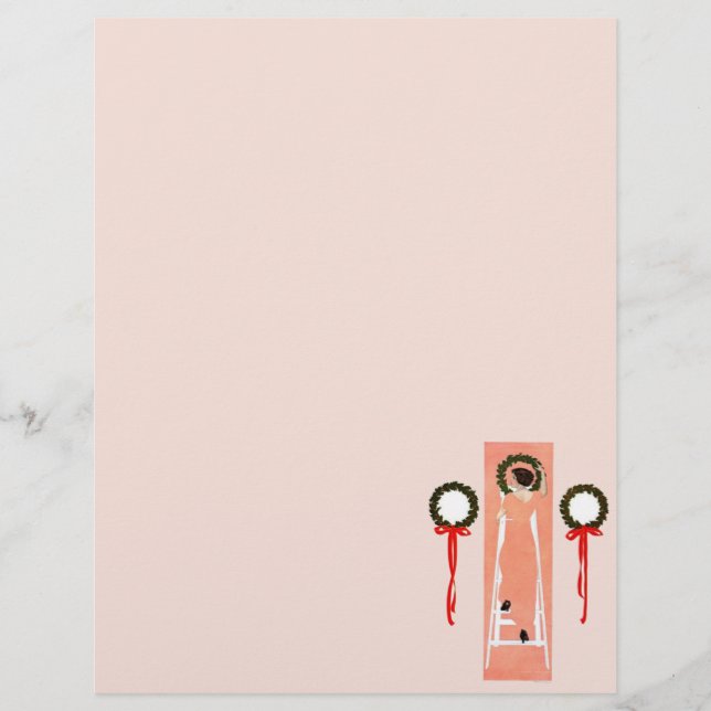 Hangende kerst kransen papier (Voorkant)