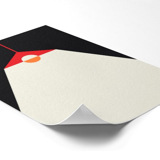 Hangende Lamp Illustratie – Moody Minimalistische Poster (Hoek)