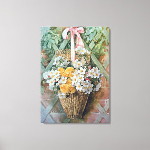 Hangende Mand van Bloemen door Paul de Longpre Canvas Afdruk